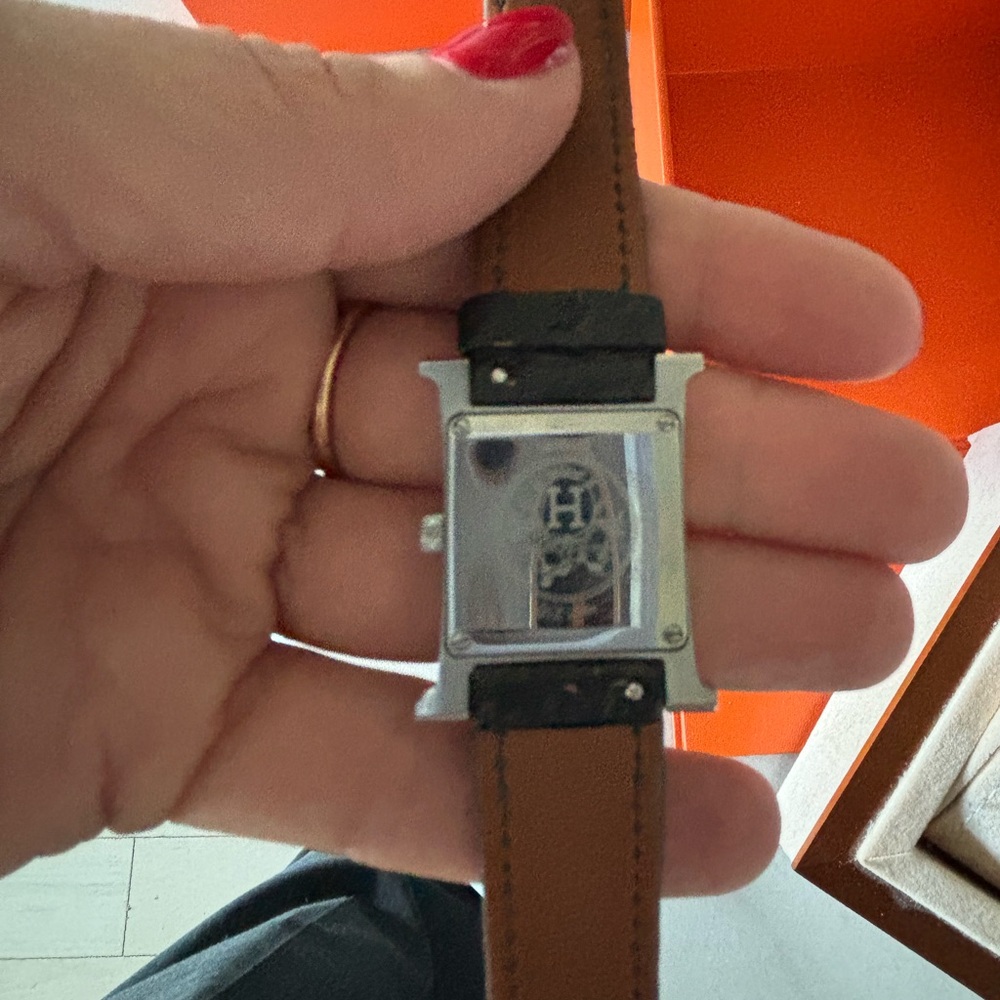 Hermes Heure H pm  Black Croc Women Watch - Picture 2 of 7